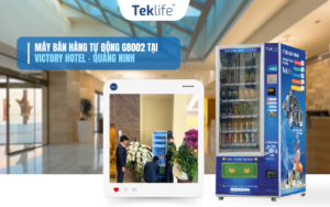 Bàn giao máy bán hàng Teklife tại khách sạn Victory