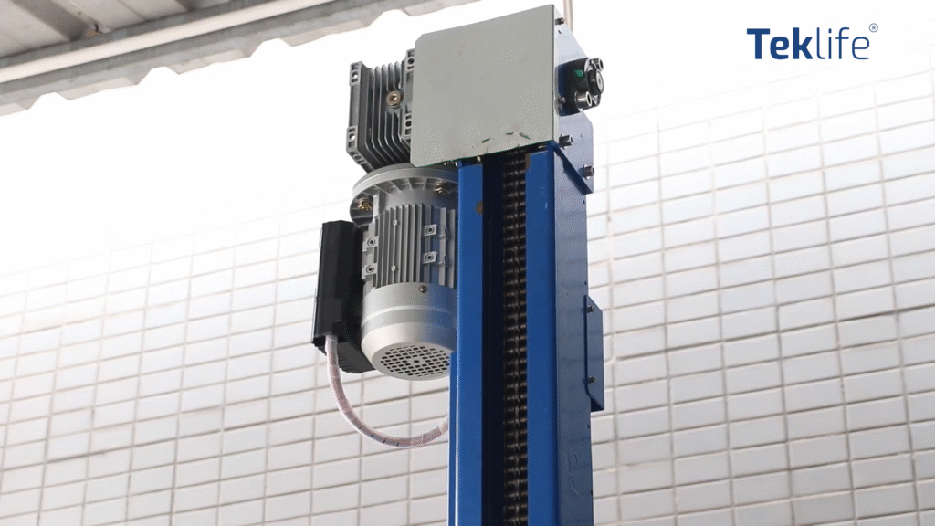 Cơ cấu trục vận hành cầu nâng xe máy BIKEUP - Teklife