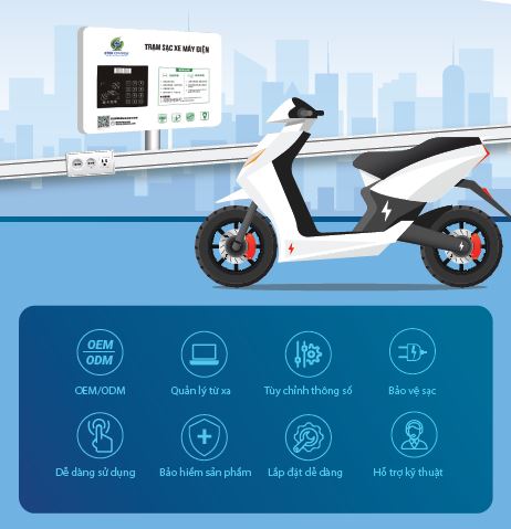 sạc pin xe máy điện