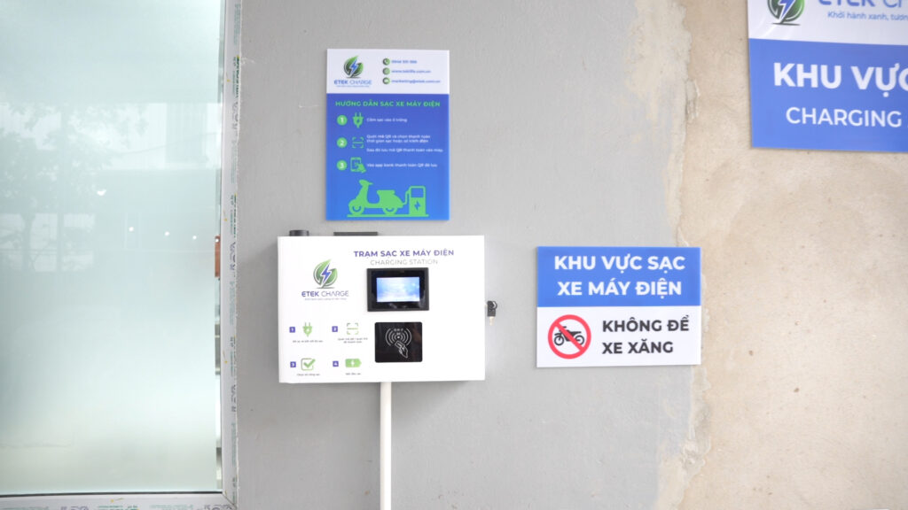 trạm sạc xe máy điện