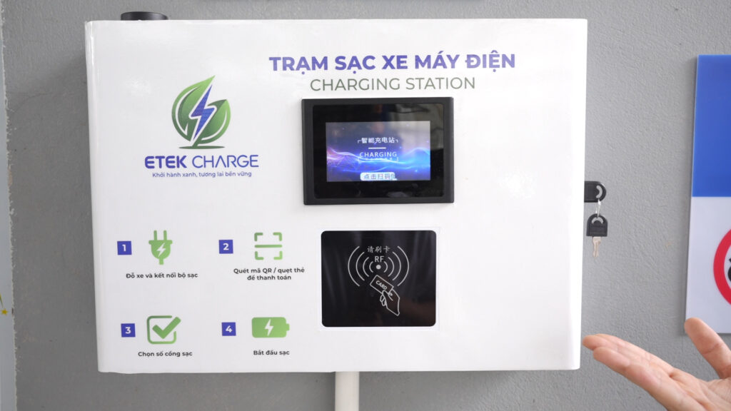 trạm sạc xe máy điện
