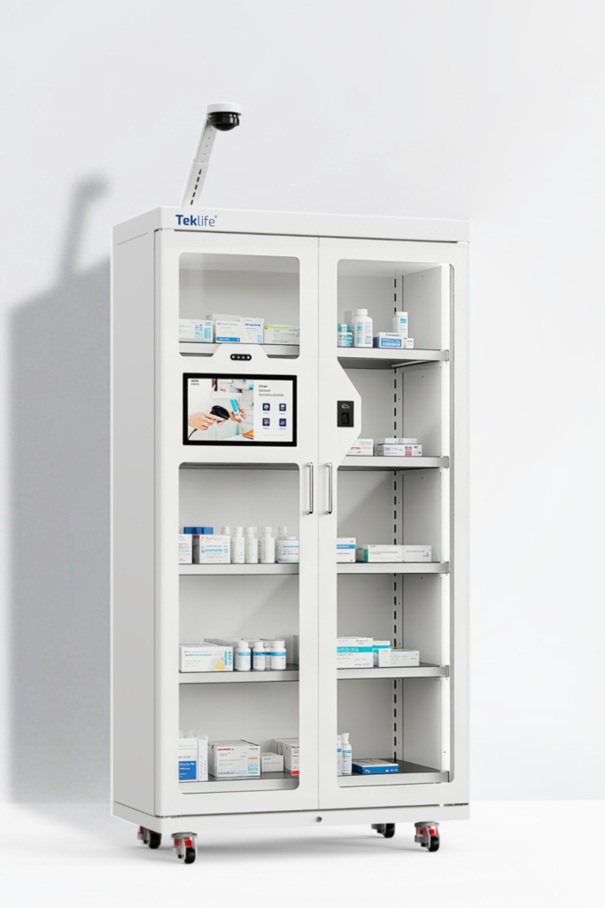 Tủ cấp phát vật tư tiêu hao thông minh Teklife ứng dụng công nghệ cân trọng lượng