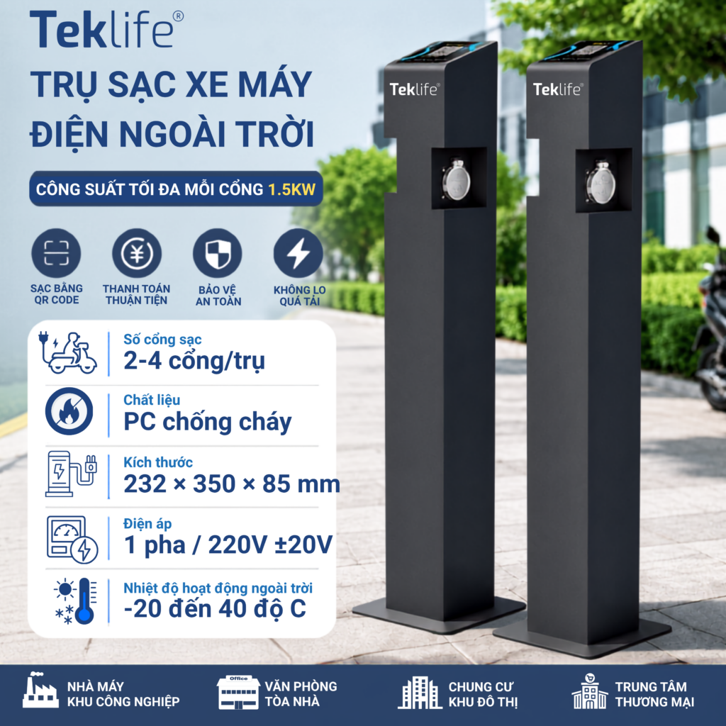 trụ sạc xe máy điện