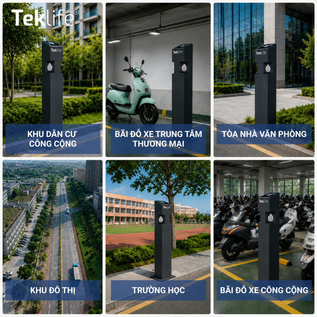 trụ sạc xe máy điện