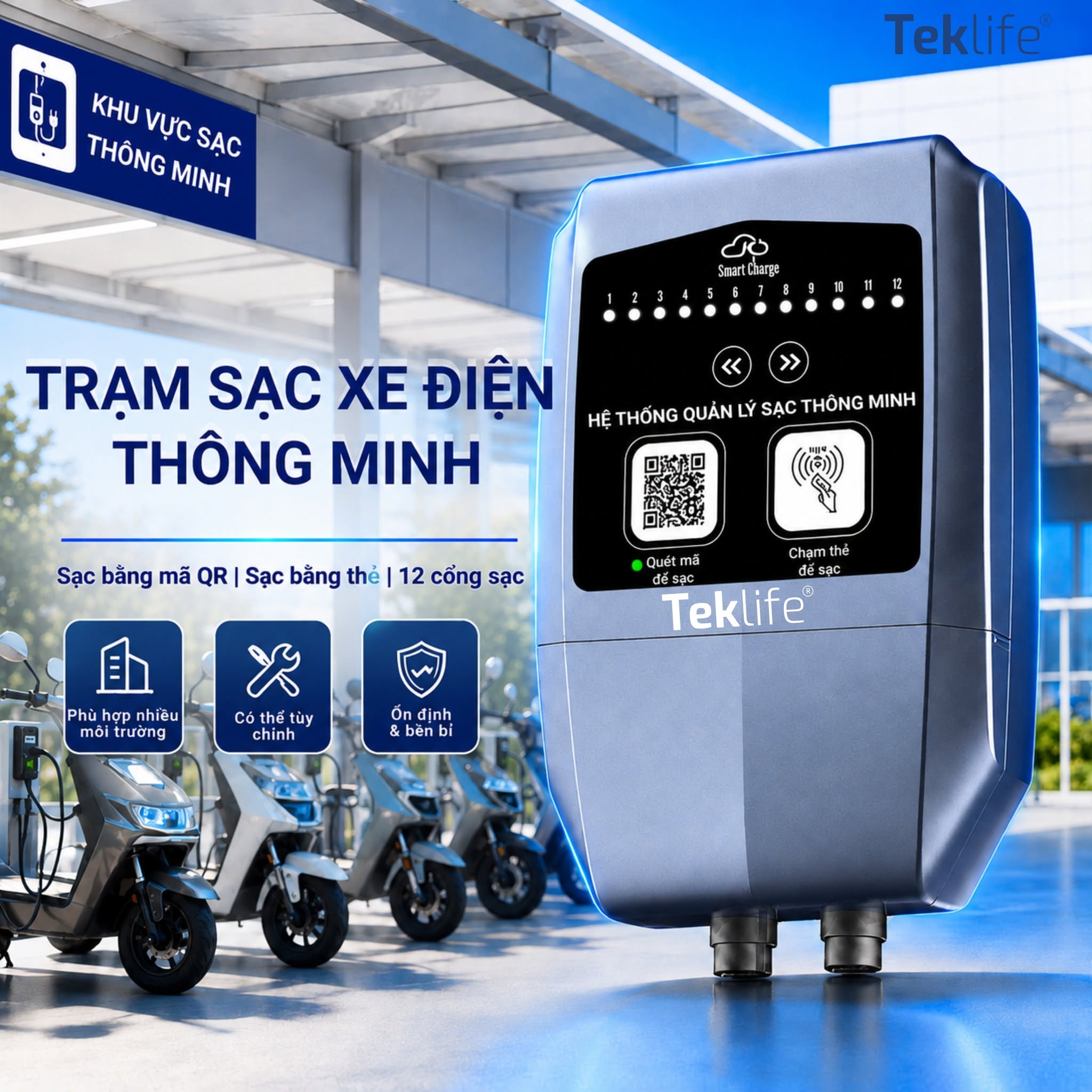 sạc xe điện teklife